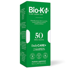 Bio-K Plus PROBIOTIC Daily 50BIL bottle supports daily gut balance