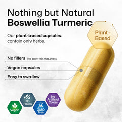 BIO KRAUTER turmeric-boswellia capsules capsules on table ready for daily routine