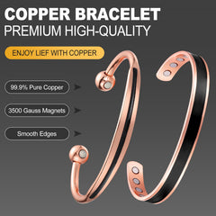 BioMag bracelet with 3500 Gauss neodymium magnets detail