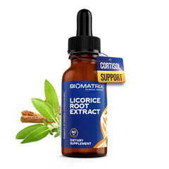 BioMatrix Licorice Root Extract bottle for precise daily dosing.