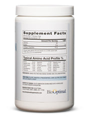 BioOptimal Collagen Peptides powder dissolving in coffee with neutral flavor for daily add-ins.