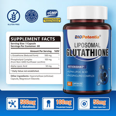 BIO POTENTIA capsules closeup showing easy-to-swallow 500 mg dose.