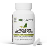 BIOptimizers Magnesium Breakthrough bottle with capsules for restful sleep support
