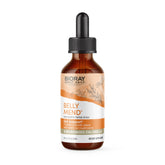 BIORAY Daily Belly Mend bottle with 11-strain probiotic blend for gut support.
