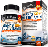 BioSchwartz 50+ multivitamin bottle front for daily vitality