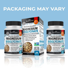 BioSchwartz bottle label highlights Albion TRAACS for bioavailability