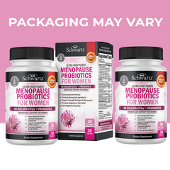 BioSchwartz capsules closeup showing potential hot flash and mood support