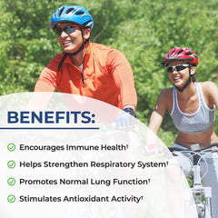 BioSchwartz formula graphic highlights quercetin, nettle, marshmallow root, vitamin D and cordyceps.