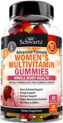 BioSchwartz Women's Multivitamin Gummies bottle front view highlighting immune-support blend
