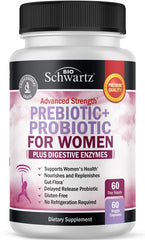 BioSchwartz women's probiotic bottle for gut and vaginal health support
