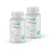 Biosil Collagen Booster bottle label for natural skin support.