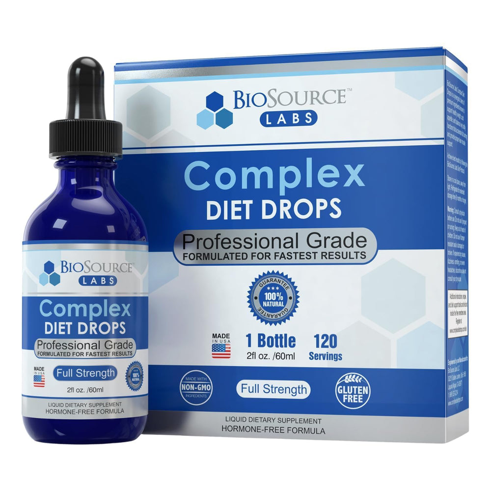 BioSource Labs Complex Diet Drops bottle for daily natural support and plan alignment.