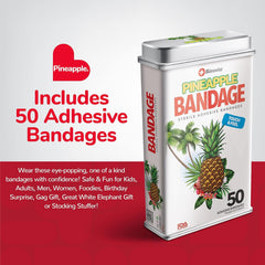 Curitas BioSwiss con diseño colorido de piña para hacer la curación menos intimidante.