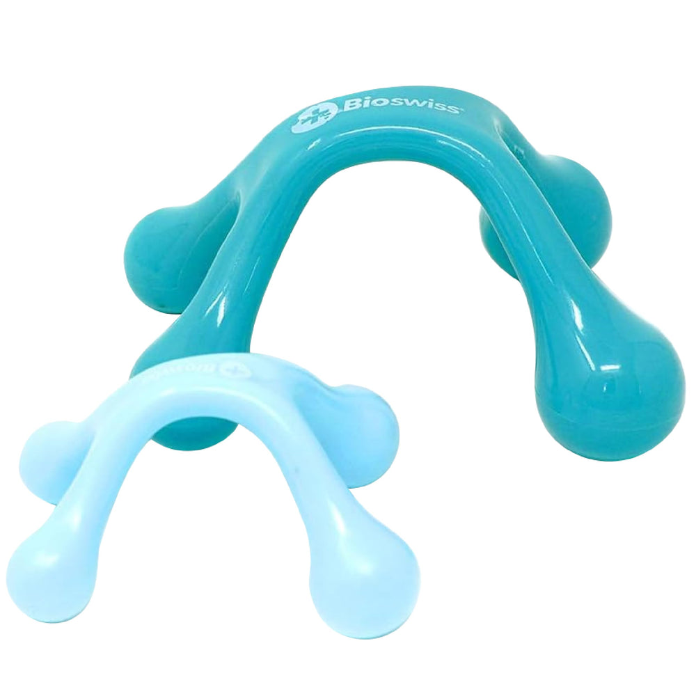 BioSwiss masaje mano grande para control cómodo y uso versátil.