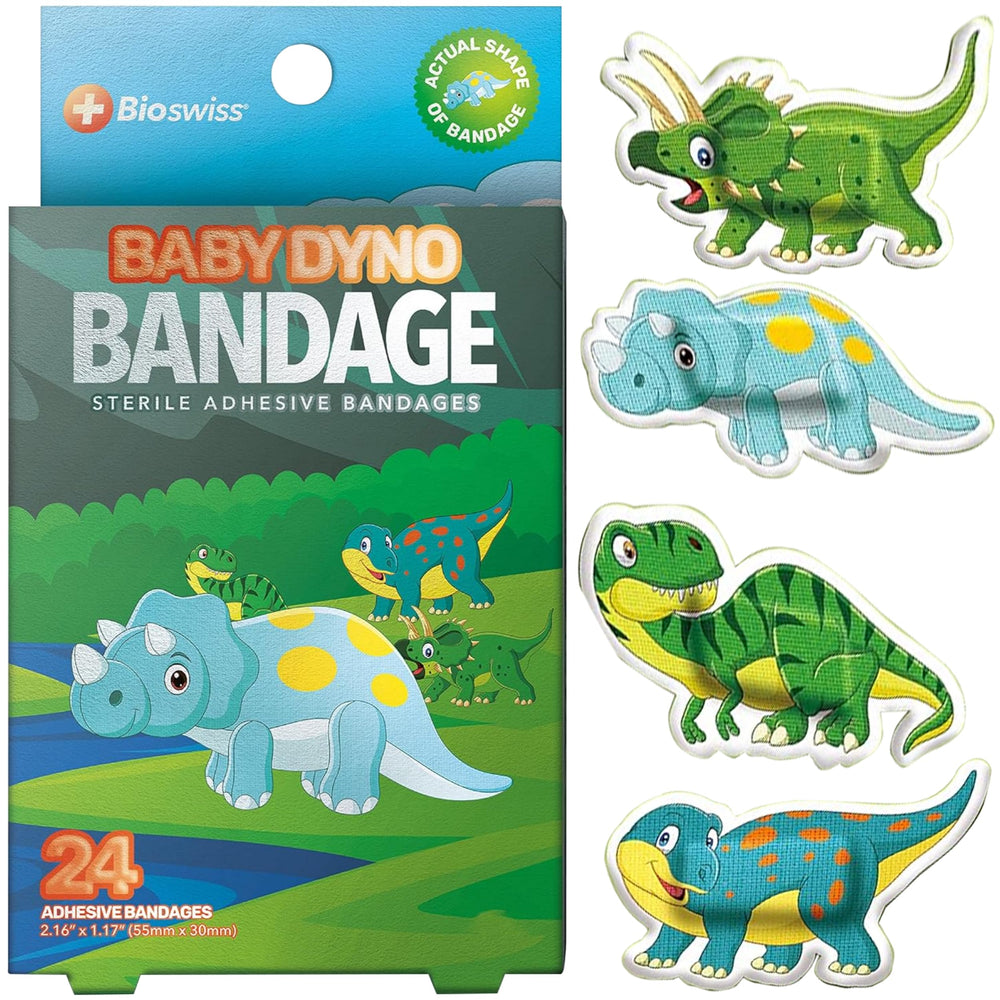 BioSwiss tiritas dinosaurio para proteger cortes con estilo y diversión