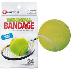 BioSwiss vendajes balón tenis, diseño en forma de pelota, protección para cortes pequeños en cualquier lugar.