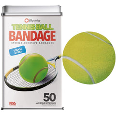 BioSwiss vendajes forma pelota tenis, 50 unidades, ideal para protección de cortes en casa.