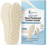 Biotech Care wool insoles for warm feet in cold weather.