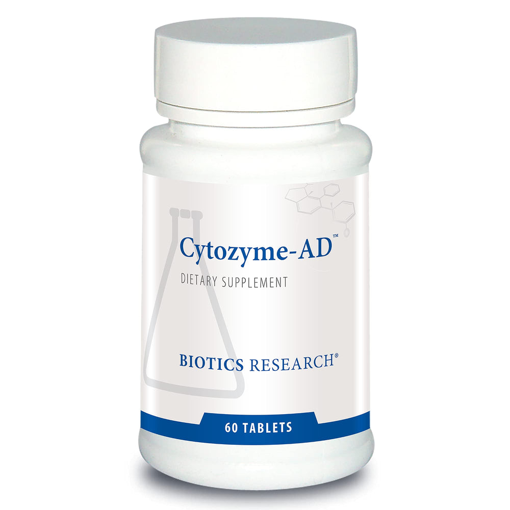 BIOTICS RESEARCH Cytozyme AD bottle and label showing energy support