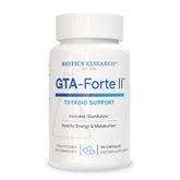 Biotics Research GTA Forte II bottle and label signaling endocrine support.