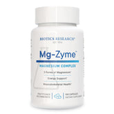 Biotics Research Mg-Zyme bottle shown for sleep support and muscle relaxation