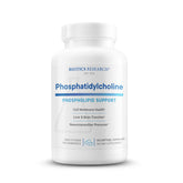 Biotics Research phosphatidylcholine softgel bottle — supports healthy brain membranes and cognitive function.