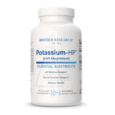 Biotics Research Potassium-HP bottle highlighting essential mineral for cardiovascular support.