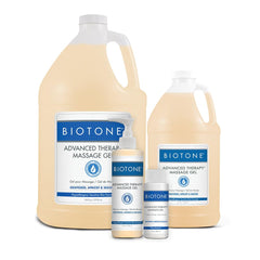 Biotone Advanced Therapy Massage Gel spread smoothly for even coverage during a session.