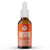 BIOTOPLEVEL liquid glucosamine bottle demonstrates joint support potential.
