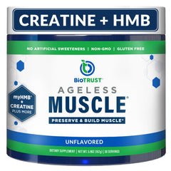 BioTrust Ageless Muscle bottle pour for easy daily serving