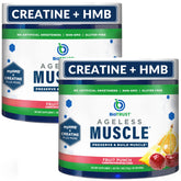 BioTrust Ageless Muscle Builder fruit punch tub front view showing lean muscle support.