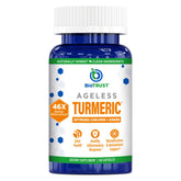 BioTrust Ageless Turmeric bottle front highlights CurcuWIN for antioxidant support