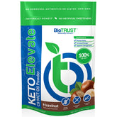 BioTrust Keto Elevate hazelnut tub front, ideal for keto coffee creamer.