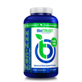 BioTRUST Zen-Zzz bottle closeup with capsules for restful sleep support.