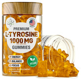BioVit L Tyrosine Gummies bottle front showing sugar-free focus support