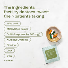 bird&be Power Prenatal capsule close-up highlighting NAC and vitamin A for egg health.