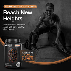 Birdman Falcon Performance protein scoop in shaker highlights quick mixing and convenient fueling.