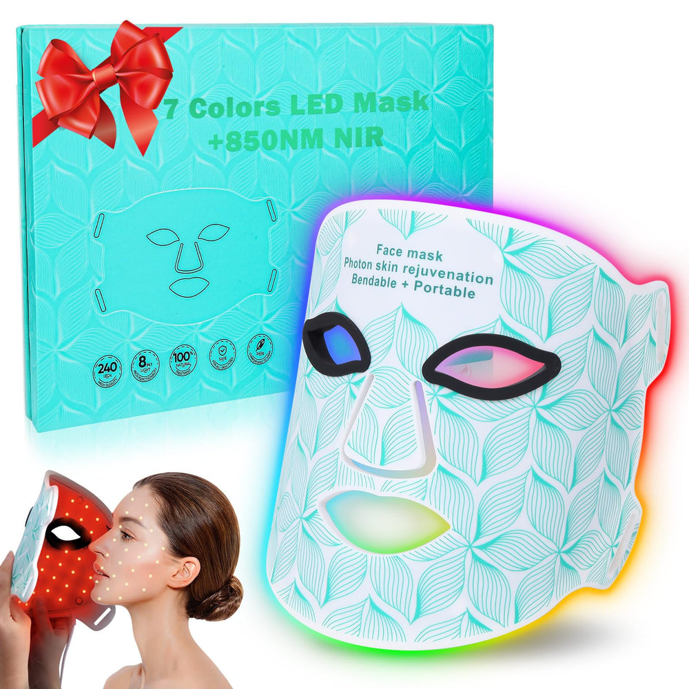 biuufish red light face mask 850nm in use for deep skin nourishment at home