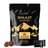 BIYODE Shilajit Gummies bottle showcases Himalayan formula for sustained energy