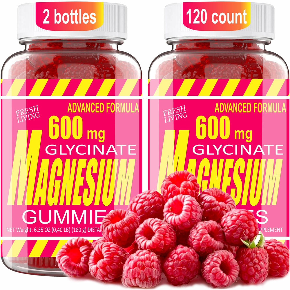 BIZYAC magnesium glycinate 400mg gummies—calm daily focus support.