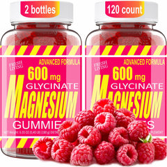 BIZYAC magnesium glycinate 400mg gummies—calm daily focus support.