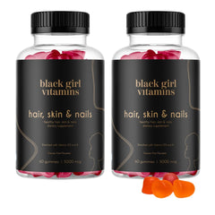 Black Girl Vitamins gummies with biotin for healthier hair and nails