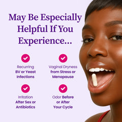 Her Balance cranberry-D-mannose blend supports urinary comfort.