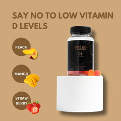 Peach-flavored D3 gummies ideal for daily immune and bone support from Black Girl Vitamins.