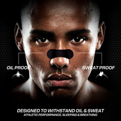 BLAZE nose strip wide design demonstrates comfortable fit during activity.