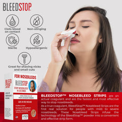BleedStop powder strips support quick bleeding control in field emergencies.