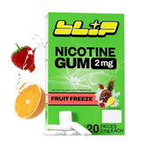 Blip NRT Gum Fruit Freeze box: convenient craving relief.
