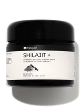 Blisque Shilajit resin jar closeup highlighting premium texture for daily rituals