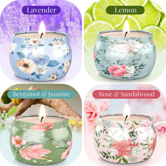 BlissfulOasis lavender candle jar for calm evenings and long-lasting scent