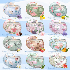 BlissfulOasis soy wax candle jar for clean burn and minimal soot